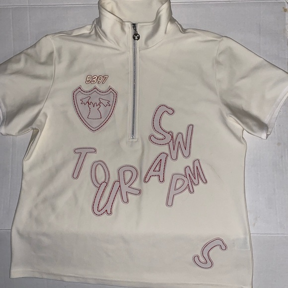 Swamp Tours unique letterman Pullover Shirt Top 3 - Picture 1 of 6